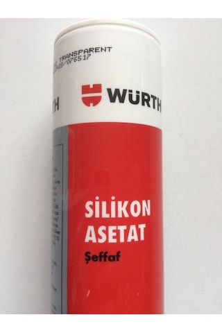Würth Asetat Silikon Şeffaf Genel Amaçlı 310 Ml Birinci Kalite Şeffaf