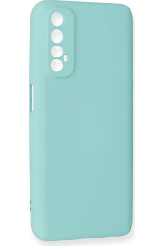 Newface - 166 - Realme 7 Kılıf Nano İçi Kadife Silikon - Edntrend - - Turkuaz