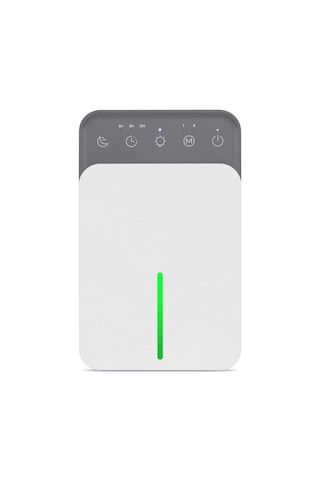 Kompakt Nem Alma Cihazı Sessiz Rgb Işık - 0.35l/gün 1.5l Hazneli - Çok Amaçlı - Beyaz Beyaz - Gri