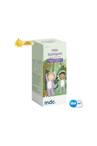 Mdc Kalsiyum Muz Aromalı Şurup 150 ML