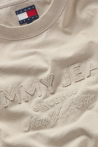 Tommy Jeans Erkek Tişört-dm0dm22330-12824 Bej