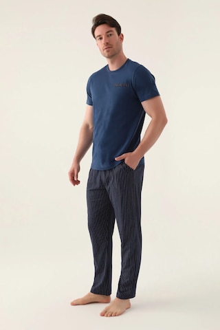 Arnetta 3015 Kısa Kol 3 Lü Erkek Pijama Takımı İndigo