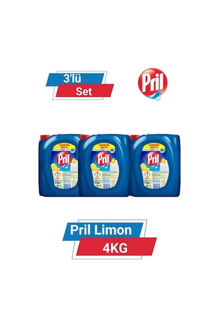 Pril Limon 4kg 3'lü Set set-hnkdtj-5200-6149