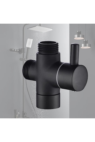 Pazly Suntek Duş Başlığı Yön Değiştirme 2x2x2 Cm Siyah - Pratik Ve Ayarlanabilir Siyah