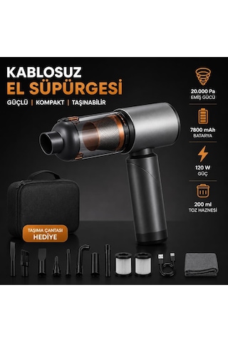 Lexroo 20.000 Pa Kablosuz El Süpürgesi Standart