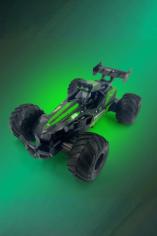 Uzaktan Kumandalı Şarjlı Amfibi Off-road Oyuncak Araba Büyük Boy 38 Cm Suda Ve Karada Giden Yeşil