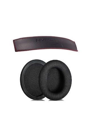 Schulzz Kingston Hyperx Cloud 2 Uyumlu Kumaş Kulaklık Pedi Ve Deri Kafa Bandı