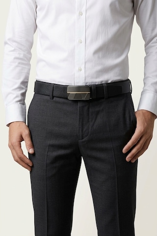 Firuze Tekstil Ltd Şti Hakiki Deri Erkek Spor Kemer - Kot Ve Jeans Pantolon Uyumlu 3.5 Cm Açık Pembe - Siyah