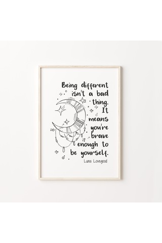 Luna Lovegood, Öz Sevgi, Hayat Hakkında Sözler, İlham Verici Söz, Yurt Odası Duvar Sanatı