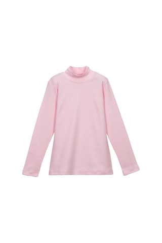 Lovetti Açık Pembe Kız Çocuk Yarım Balıkçı Uzun Kol Tişört Pembe