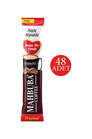 Mahbuba 3ü1 Arada Sütlü Köpüklü Hazır Kahve 48 x 18 G