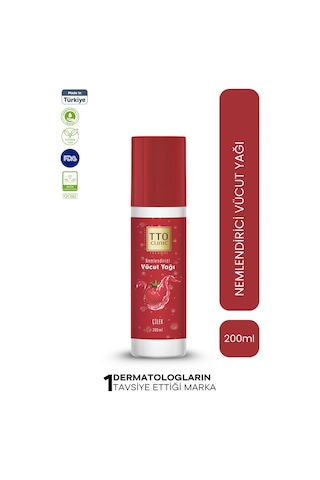 Tto Clinic Vücut Yağı Çilek Çay Ağacı Yağı Tea Tree Oıl 200 ML