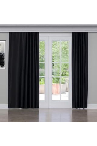 Gauze Fabric Design Blackout Siyah Karartma Özellikli Fon Perde 300 X 250 Çok Renkli