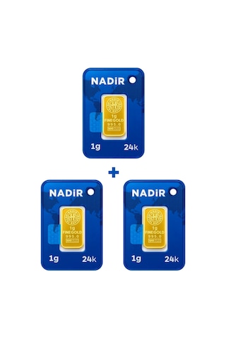 Nadir Gold 24 Ayar 3 Gram Külçe Altın