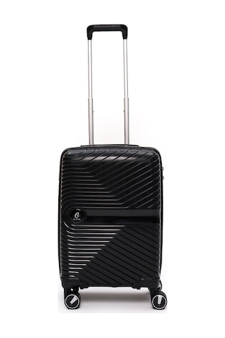 Elatae Exclusive Pro Polipropilen Kabin Boy Kırılmaz Valiz Siyah 5239