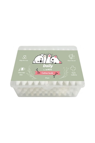 M-pets Daily Kulak Burun Gözyaşı Temizleme Pamuğu 55li 244-72011.01