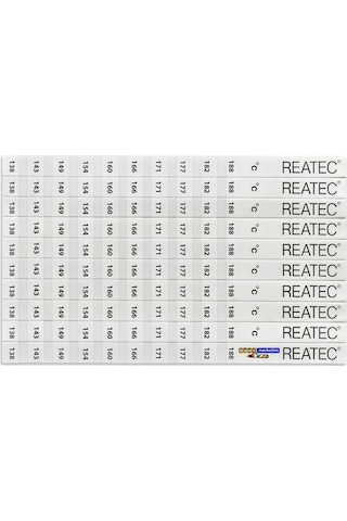 Reatec Sıcaklık Ölçüm Etiketi Isı Ölçer Ölçüm Aralığı 138 C - 188 C 10adet