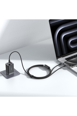 Mcdodo CA-6780 2in1 100W Type-C to Type-C Şarj Kablo 1.5 M Siyah