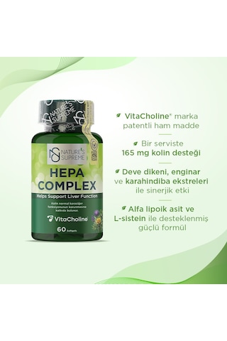Natures Supreme Hepa Complex 60 Kapsül Aromasız