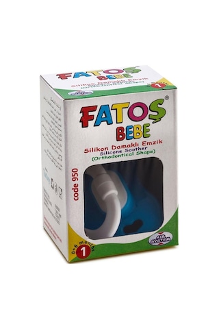Fatoş Bebe Silikon Damaklı Emzik 0-6 Ay No:1 Mavi