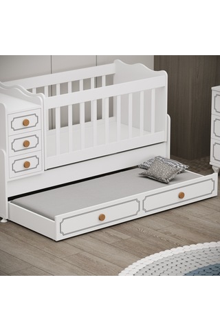 Garaj Home Yaren Yavrulu Beşik Beyaz