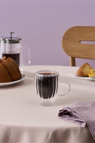 Karaca Pia Alya Çift Cidarlı Mug 330 Ml