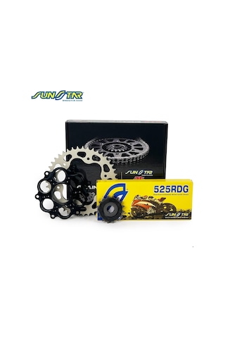 Sunstar Zincir Dişli Seti Ducatı Dıavel S 1260 Cc 2018-2020 / Zincir : Sunstar 525rdg Çelik -112 / Dişli: Jt 15t-43t