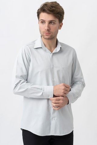 White Stone Espinho G2023 Normal Fit Klasik Pamuklu Cepli Gömlek Taş-taş Taş