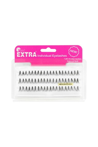 Kozel Extra Tekli Kirpik Topuzsuz Gür Medıum Siyah-42