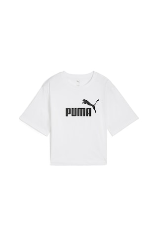 Puma 68497202 Ess Cropped No. 1 Logo Tee Kadın Spor Tişört Beyaz