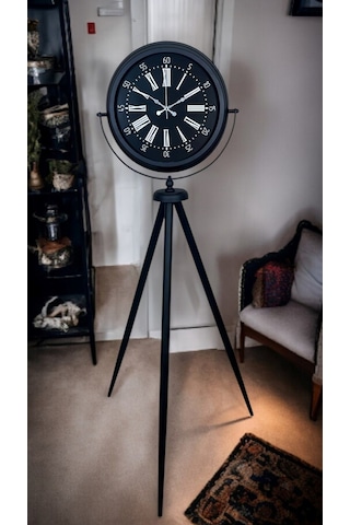 Black Aura Tripod Ayaklı Saat Siyah