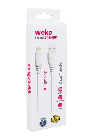 Weko Wk-22019 Usb To Lightning Telefon Şarj Kablosu Standart