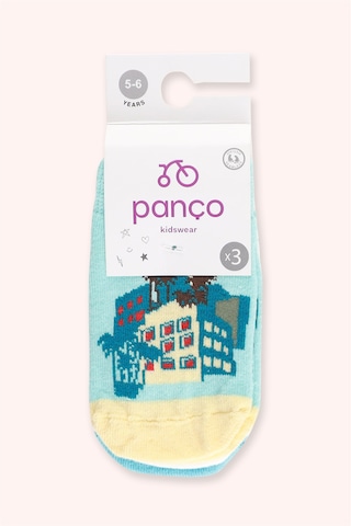 Panço Erkek Çocuk 3'lü Patik Çorap Seti 2512bk11009 Renkli