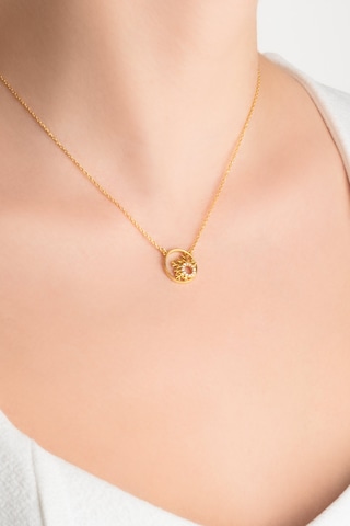 So Chic Karlar Diyarı 18 Ayar Sarı Altın Kaplama 46 Cm Gümüş Minimal Kolye Sarı