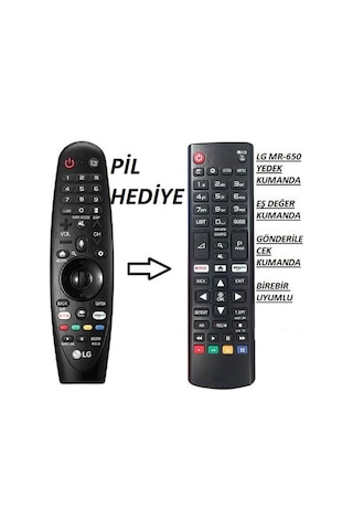 Lg Led Tv Sihirli Kumanda An-Mr650A- Uyumlu Kumanda