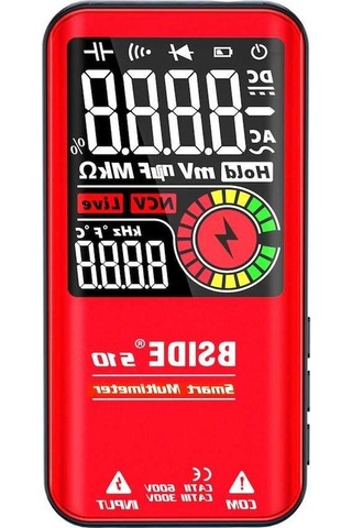 Besthome1 Bsı De S10 Akıllı Multimetre - Ncv, Otomatik Menzil, Geniş Ölçüm Aralığı, Yüksek Hassasiyet, Büyük Ekran, Akıllı Yöne