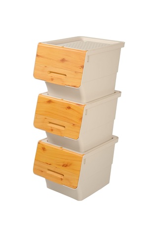 Technow Motek Bambu Kapak Çok Amaçlı Tekerlekli Banyo Düzenleyicisi 12x3 Lt Krem-bambu
