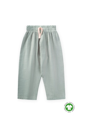 Cigit Beli Fırfırlı Geniş Kesim Müslin Pantolon 1-8 Yaş Mint Yeşili Mint Yeşili