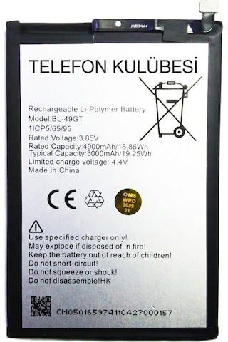 Tecno Camon 18 Uyumlu Batarya Pil Bl-49gt