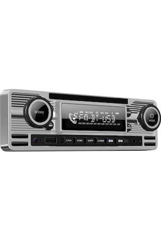 Soundmax Sx-mx61cl Retro Stil Gümüş Renk Teyp Bluetooth/usb/aux/fm/4 50w/mp3