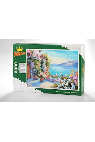 King Of Puzzle Taraçadan Sahil Ahşap Puzzle 3000 Parça
