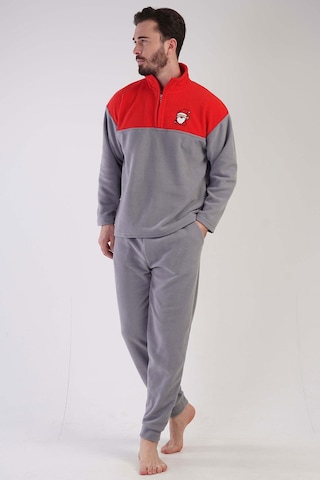 Erkek Uzun Kol Polar Gri Pijama Takım C2t8n1o303 001