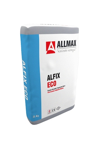 Allmax Alfix X3 Fayans Seramik Yapıştırma Harcı Gri 25 Kg.
