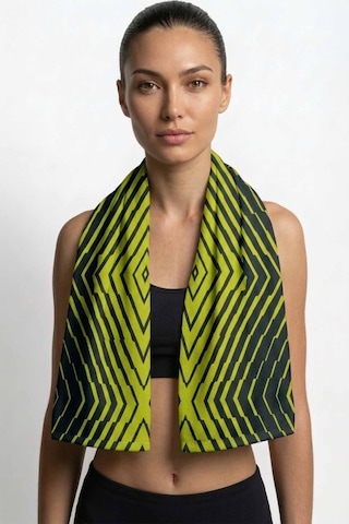 Sports Dijital Baskılı 50x100 Cm Spor Havlusu Sport3 Yeşil