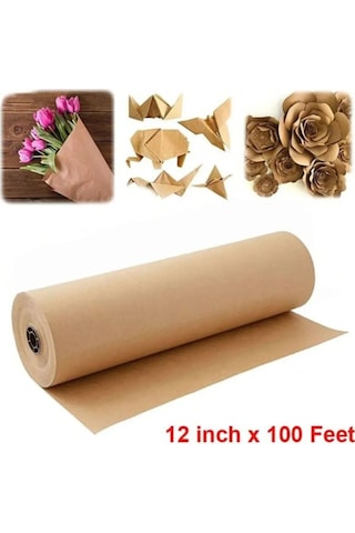 Kraft Kağıt Rulo 50cm 20metre Ambalaj Ve Çeyiz Paketleme Kağıdı Çiçek Kağıdı 50 X 50 X 20
