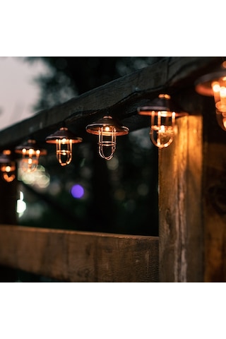 Sones 6m 20led'ler Güneş Enerjili Açık Hava Koridor Işık Dizisi Ip65 Demir Festivali Dekorasyon Işık Dizisi Diğer