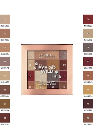 L'Oreal Paris Eye Go Wild Mega Göz Farı Paleti