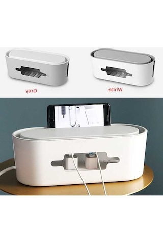 Besthome1 Kablo Düzenleyici - Çoklu Prizli, Usb Geçişli, Ev-ofis Kablo Saklama
