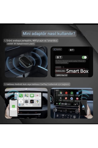 Global Carplay Bluetooth+wifi Android İos Uyumlu Otomatik