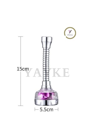 Yayke Pervaneli Flex Su Tasarruflu Mutfak Lavabo Musluk Başlığı